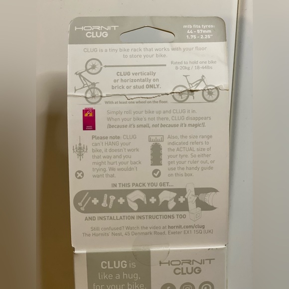 Hornet Clug - the world’s smallest bike rack - white/back - Size:L - Picture 6 of 8